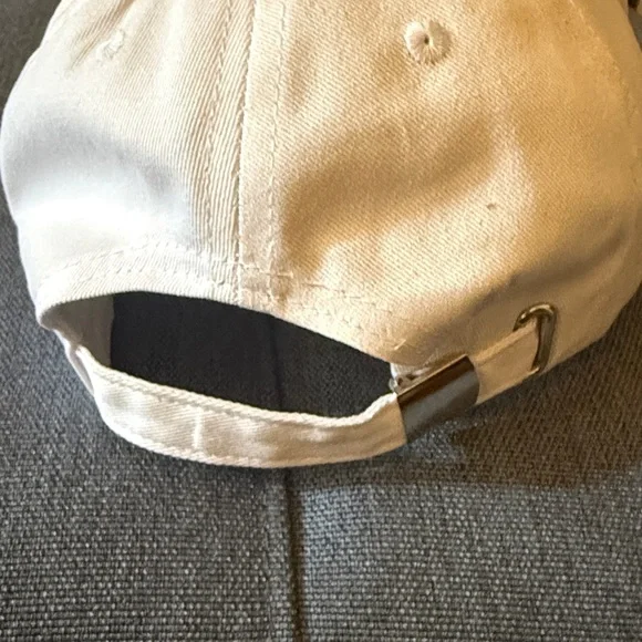NWOT Japanese White Baseball Cap with Black Lettering. Unisex.
